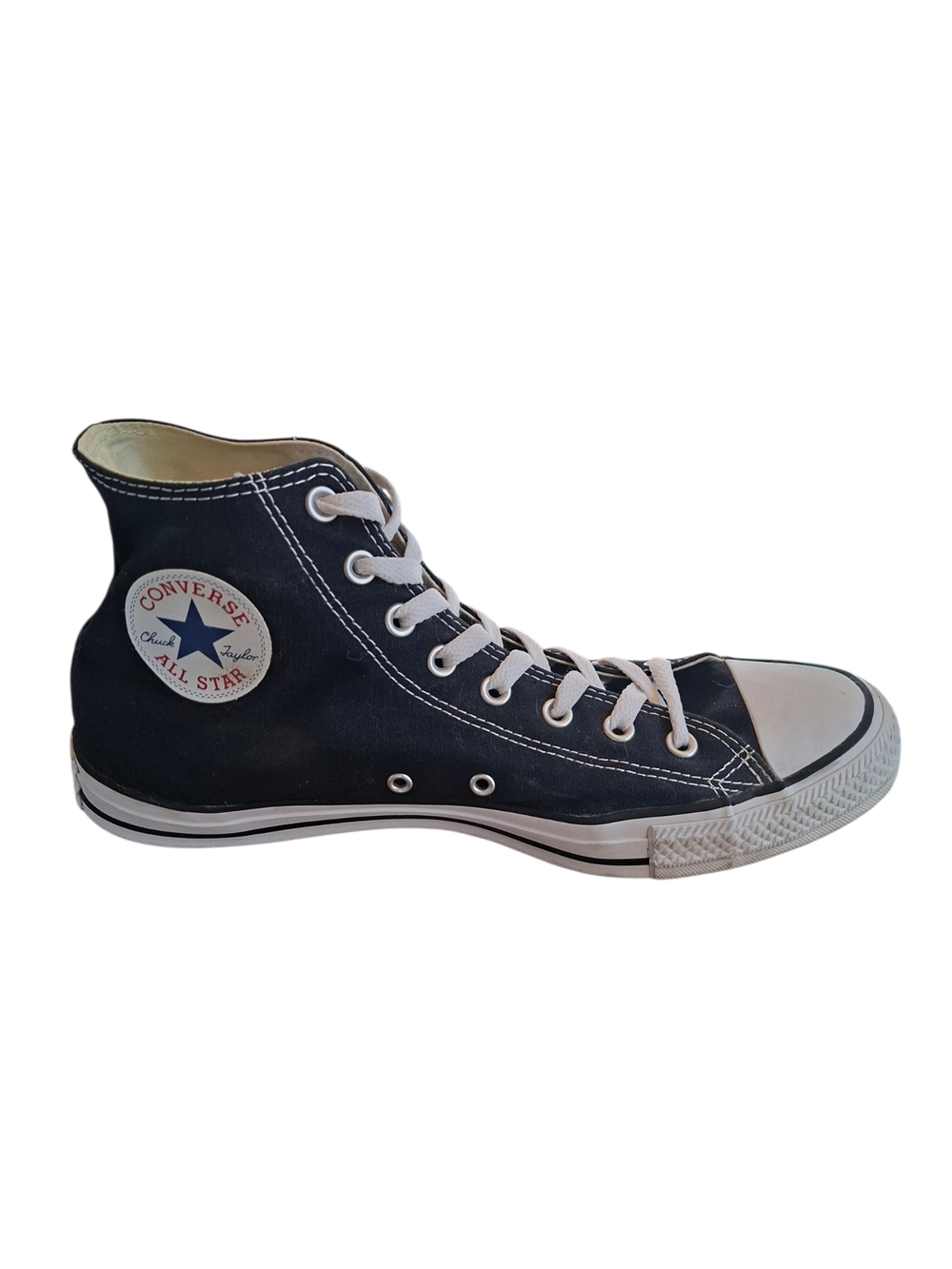 Converse Chuck Taylor All ⭐️ Star Men's High Top Sneakers - Black White Size 12 - Picture 9 of 13